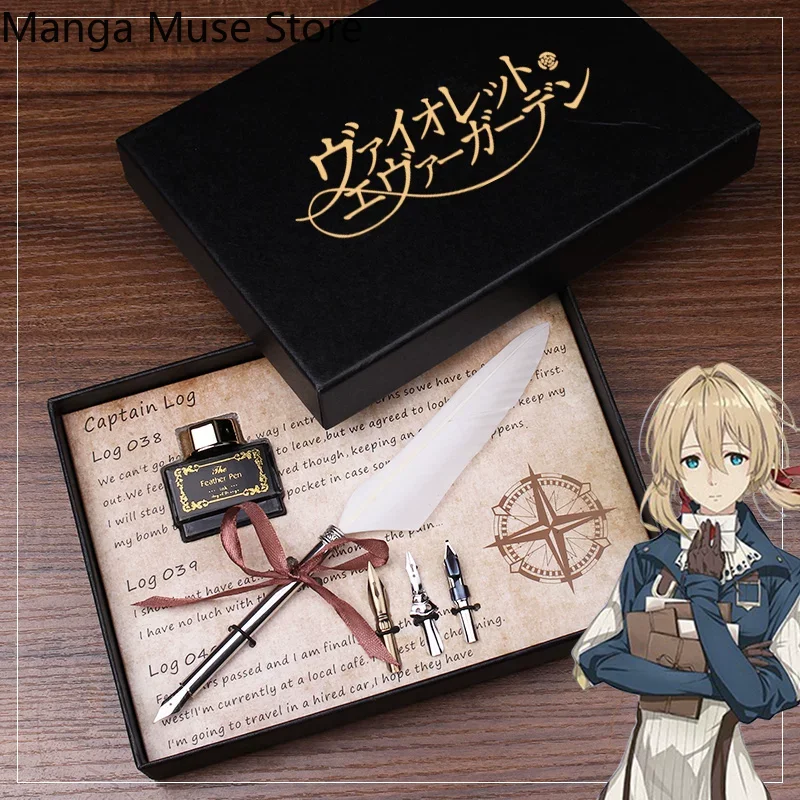 Vintage Collectible Pens - Violet Evergarden Violet Cosplay Vintage Quill