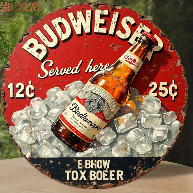 1pc Vintage Beer Logo Metal Wa - огляд і ціна Vintage Collectible Plates