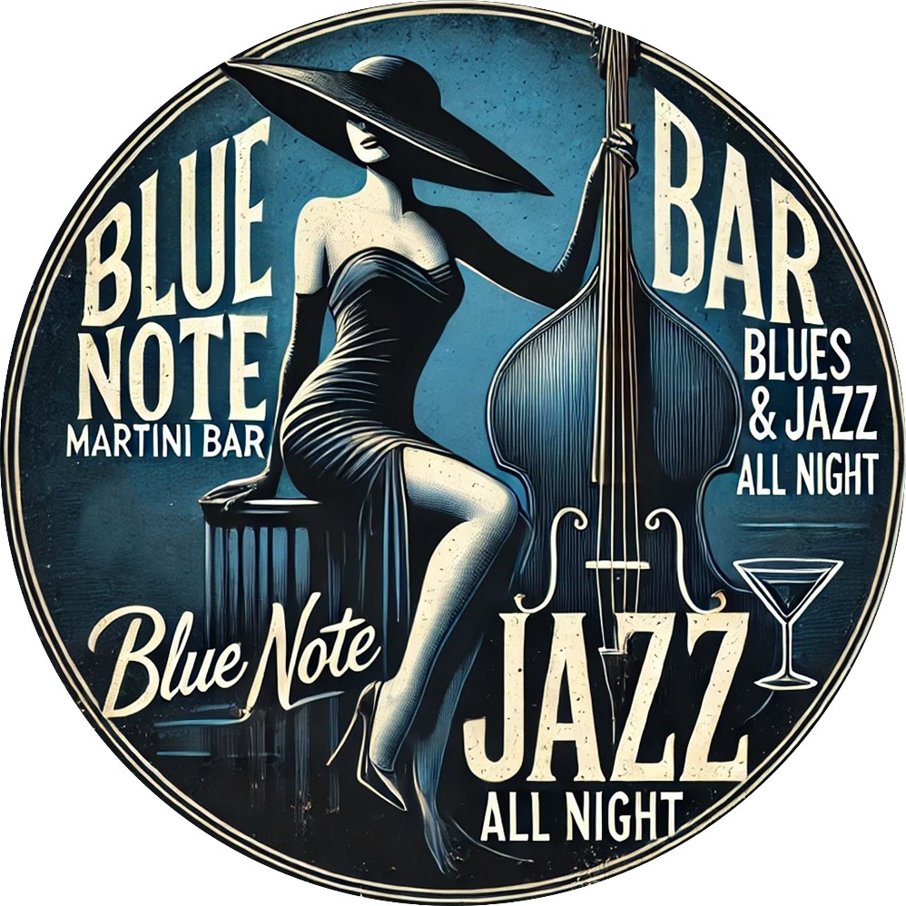 Blue Note Jazz Martini Bar Vin - огляд і ціна Vintage Collectible Plates