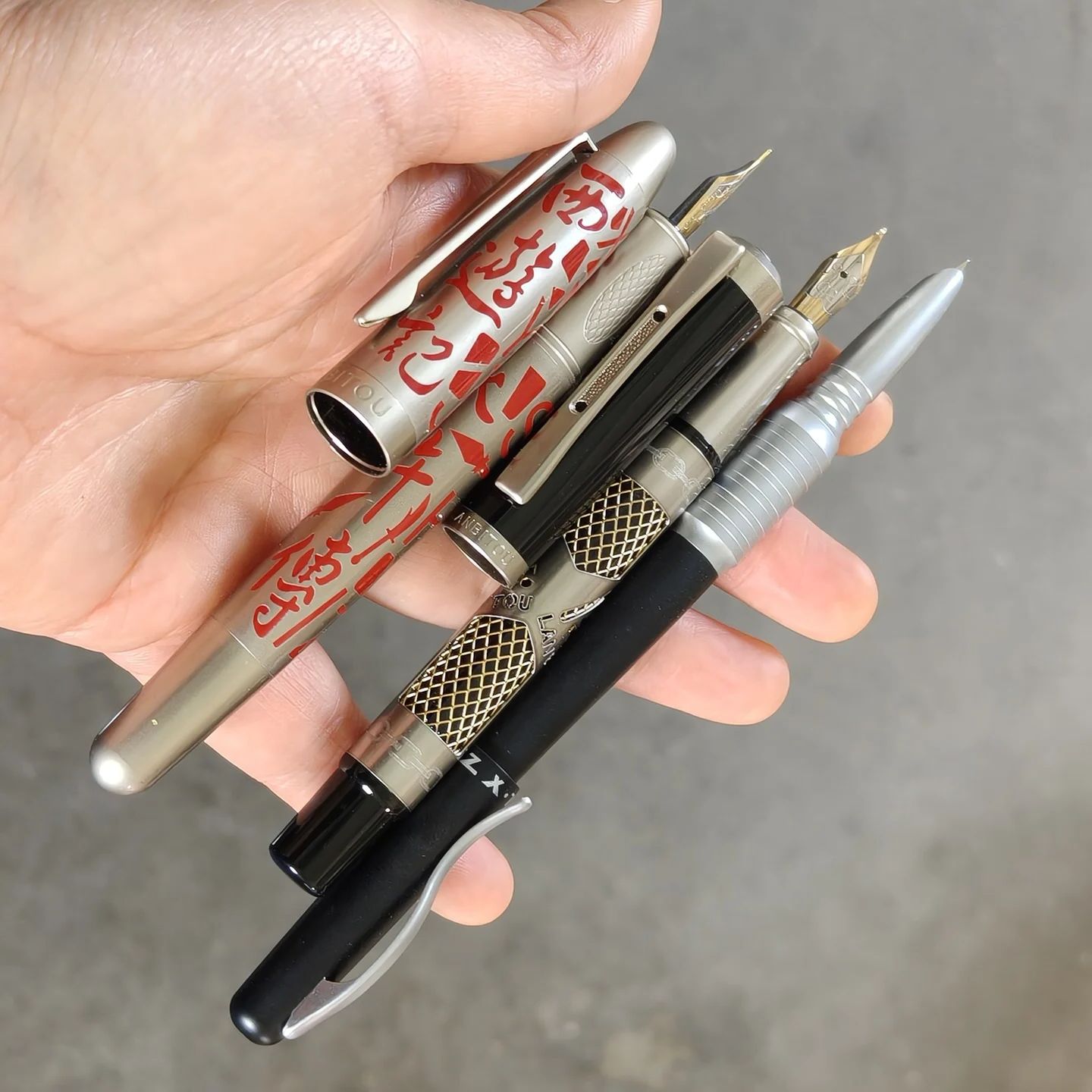3pens Old Vintage Rare  Founta - огляд і ціна Vintage Collectible Pens