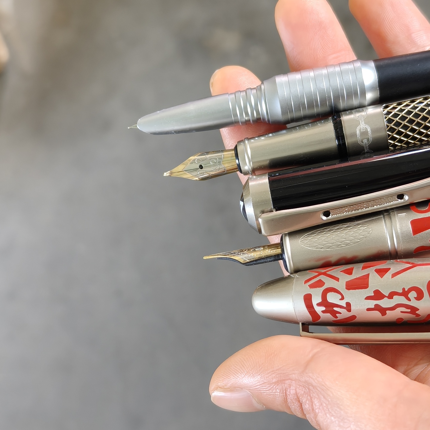 3pens Old Vintage Rare  Founta - огляд і ціна Vintage Collectible Pens