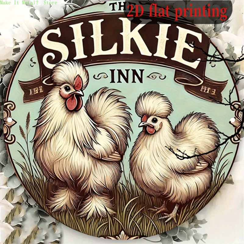 Vintage The Silkie Inn Round T - огляд і ціна Vintage Collectible Plates
