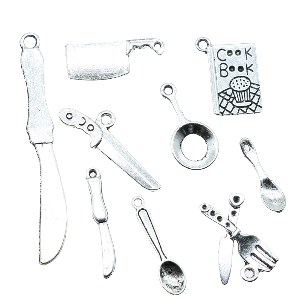 20pcs Kitchenware Charms Antiq - огляд і ціна Vintage Collectible Spoons