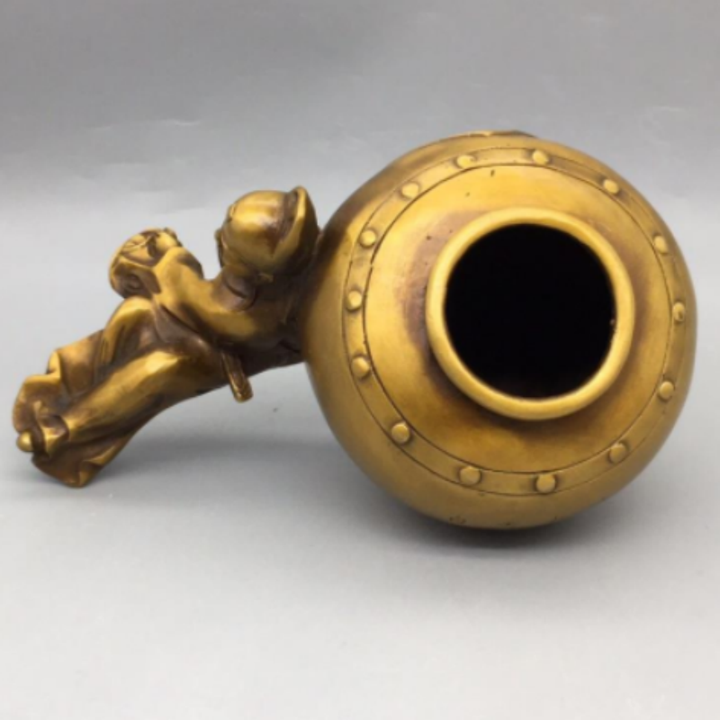 Vintage Brass Li Bai Drunk Win - огляд і ціна Vintage Collectible Pens