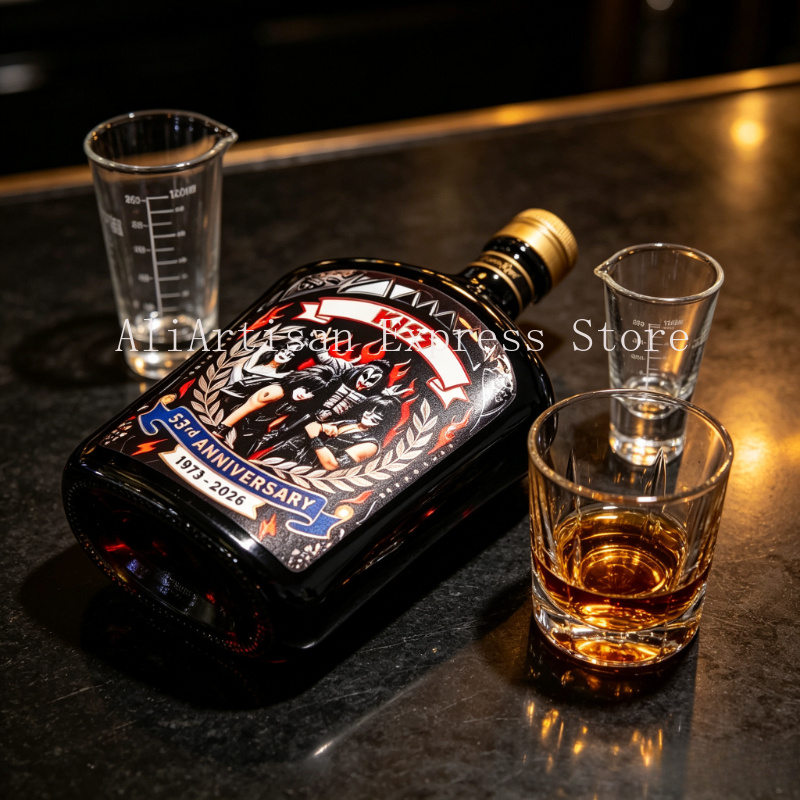 Rock‑Music Inspired Whiskey De - огляд і ціна Vintage Collectible Liquor Bottles