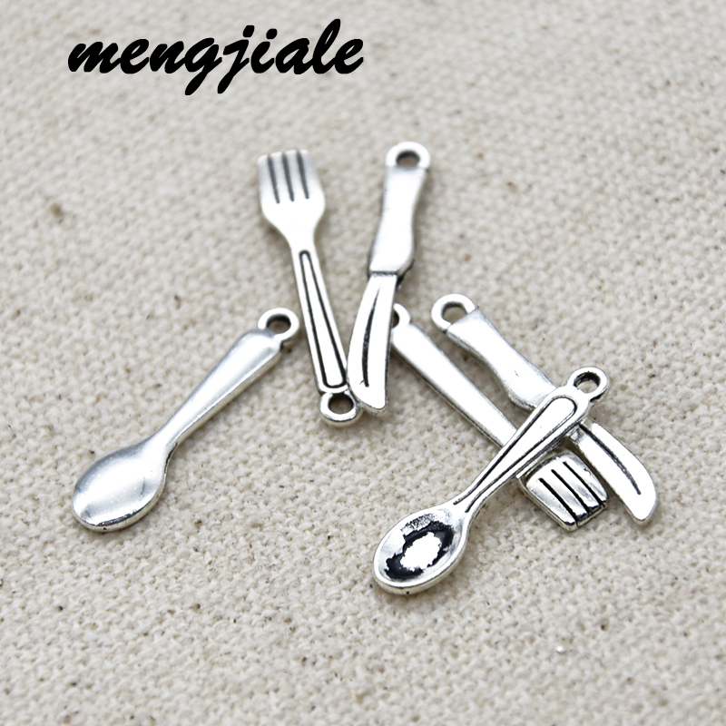 30pcs Antique Silver Cutlery C - огляд і ціна Vintage Collectible Spoons