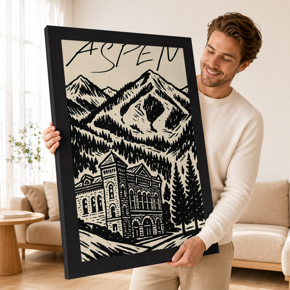 Aspen Vintage Ski Canvas Print - огляд і ціна Vintage Collectible Posters
