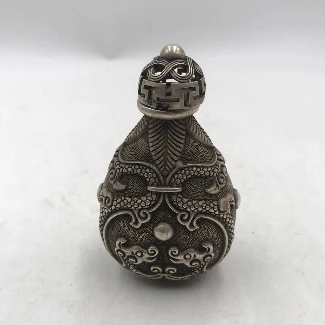 Chinese White Bronze Snuff Bot - огляд і ціна Vintage Collectible Bottles
