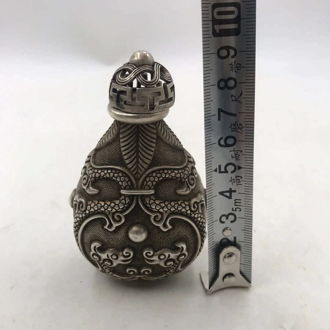 Chinese White Bronze Snuff Bot - огляд і ціна Vintage Collectible Bottles
