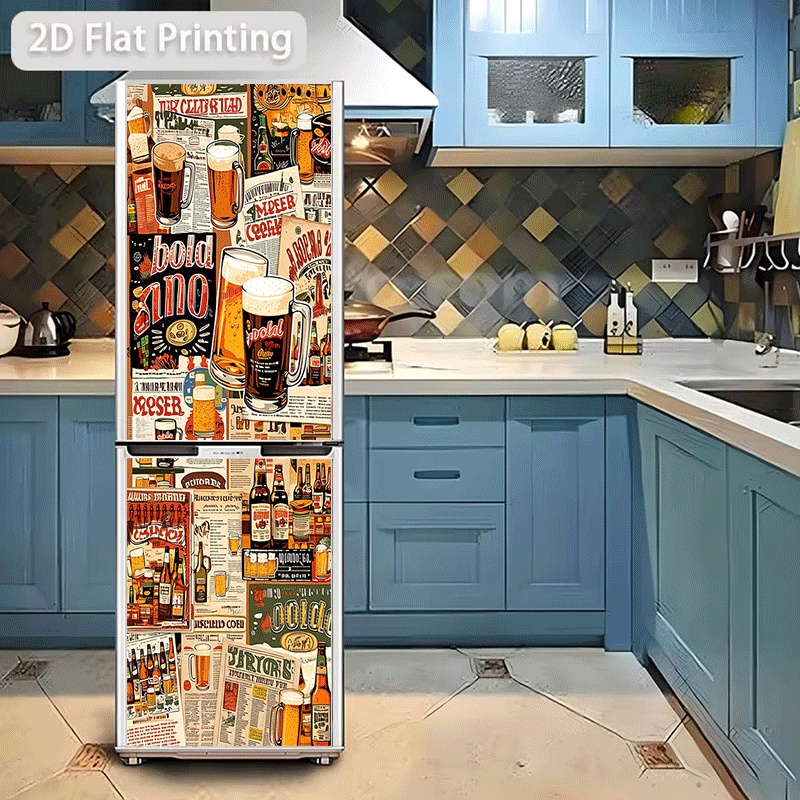 Refrigerator Sticker  Refriger - огляд і ціна Vintage Collectible Posters