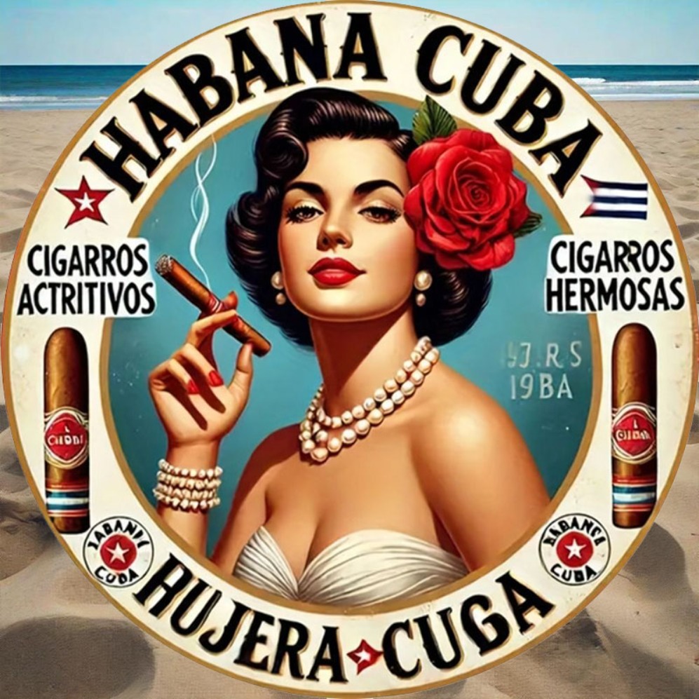 Vintage Havana Style Cigar Gir - огляд і ціна Vintage Collectible Plates