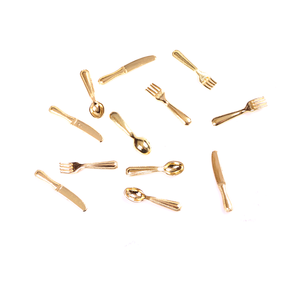 12Pcs 1:12 Mini Vintage Dollho - огляд і ціна Vintage Collectible Spoons
