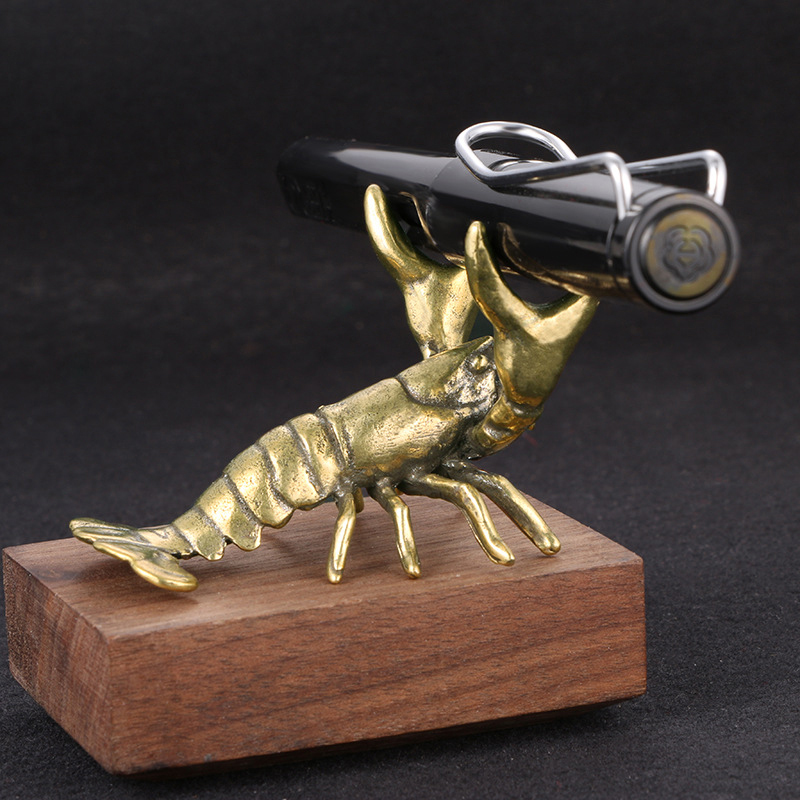 【F】Solid Brass Crayfish Orname - огляд і ціна Vintage Collectible Pens