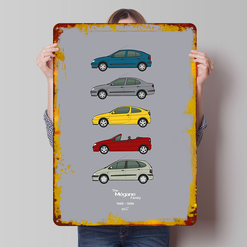 Sports Car Megane Collection 1 - огляд і ціна Vintage Collectible Posters