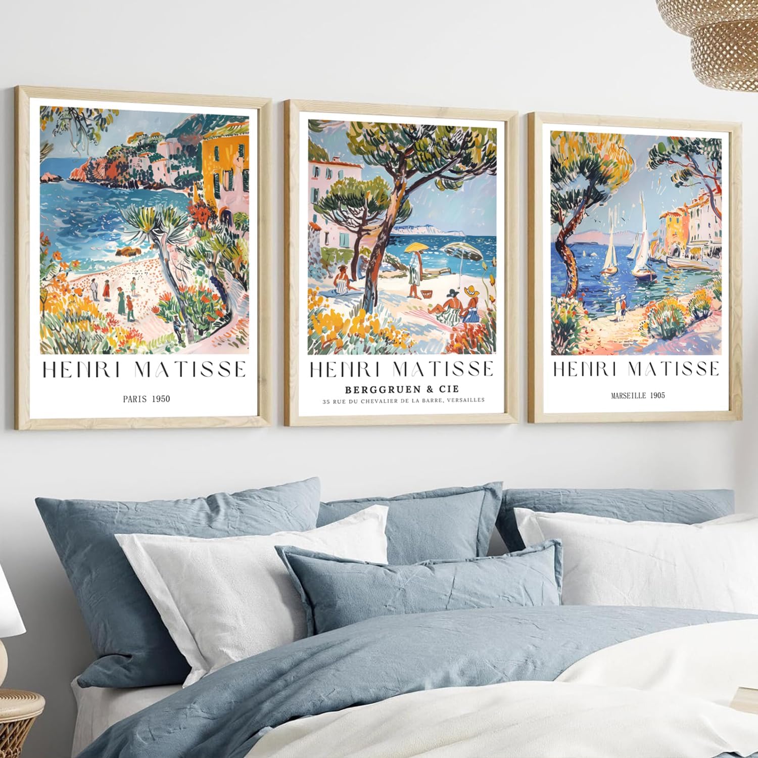 3 Pieces/Set of Vintage Beach  - огляд і ціна Vintage Collectible Posters