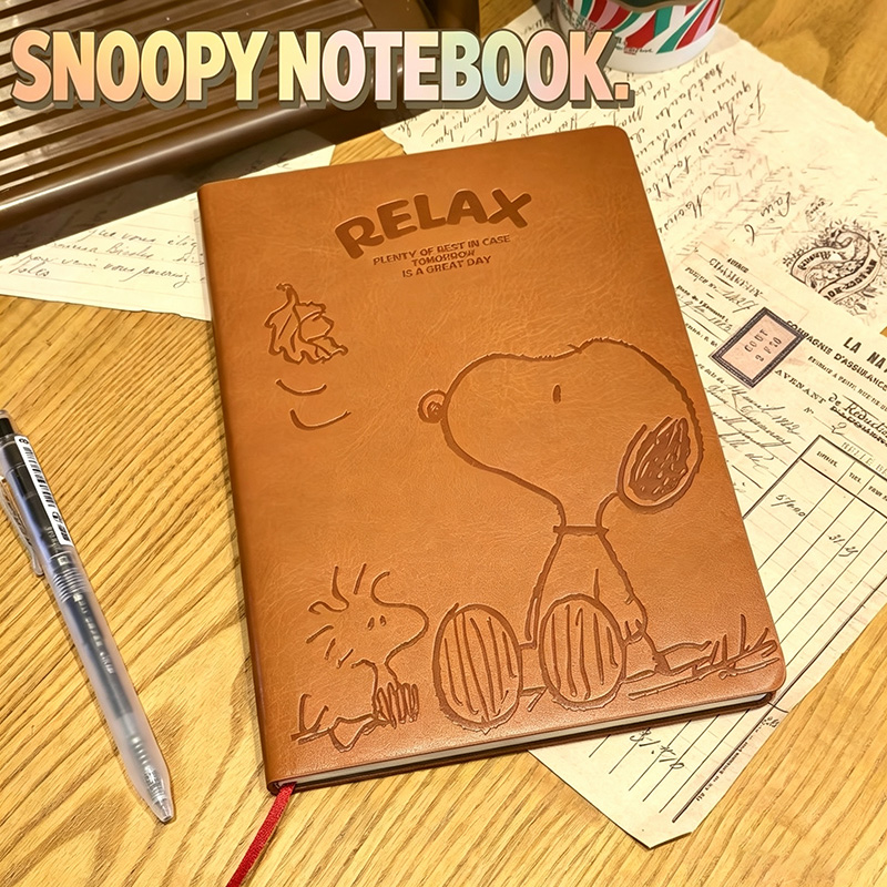 Vintage Snoopy A5 Leather Note - огляд і ціна Vintage Collectible Books